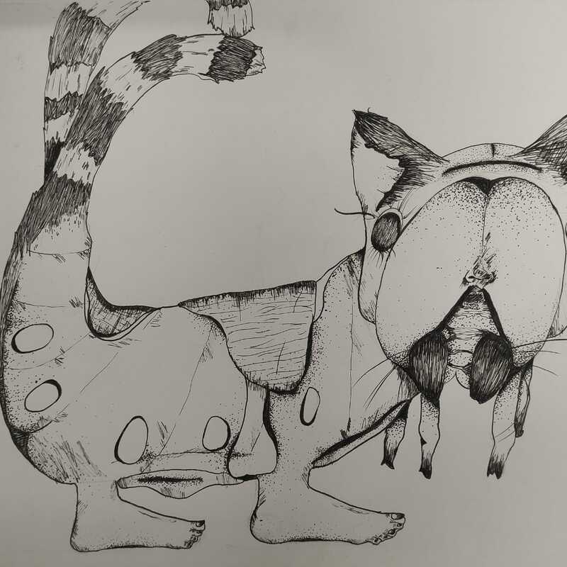 Ungetüm, Tusche auf A2 2020