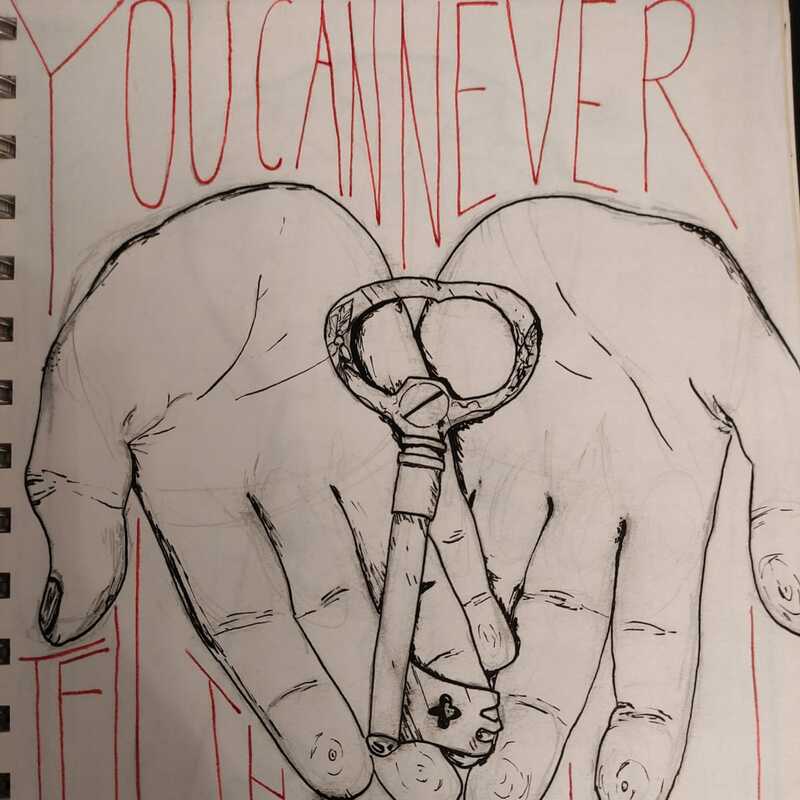 Das Meistgehörte 1, Tusche auf A5, 2023